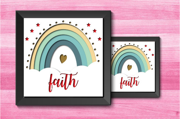 3D Boho Rainbow Faith Shadow Box Review