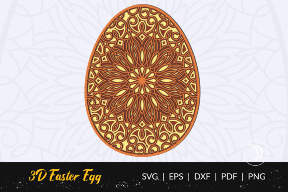 3D Easter Egg Mandala Cut File: 3D SVG Shapes Review