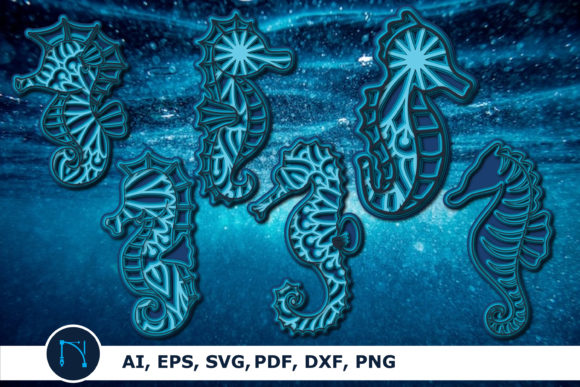 3D Mandala Seahorse Paper Cut SVG Bundle Review