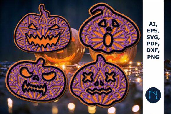 3D SVG Review: Layer Halloween Pumpkin Bundle