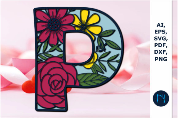 3D SVG Shapes: Floral Alphabet P Review
