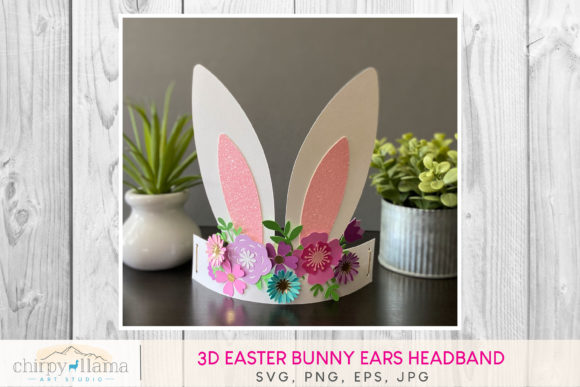 3D SVG Shapes Review: Easter Bunny Ears Headband