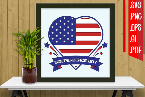 4th of July 3D SVG for Shadow Boxes