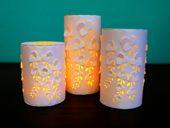 Blossom Lanterns: 3D SVG Centerpieces for Editorial Design