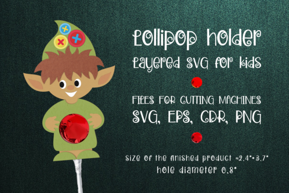 Brownie Lollipop Holder 3D SVG: Fantasy Treats