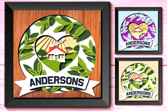 Family Name Home Heart Shadow Box Layer 3D SVG Review