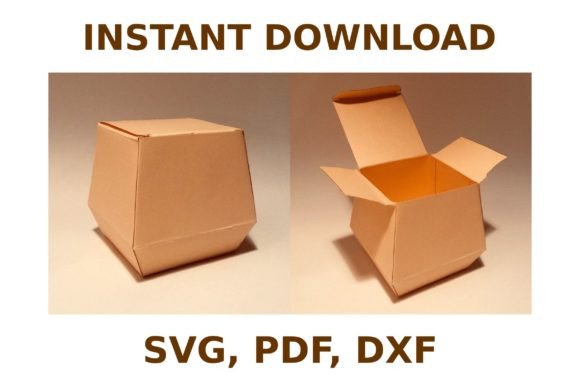 Food Box Template: 3D SVG Shapes for Branding