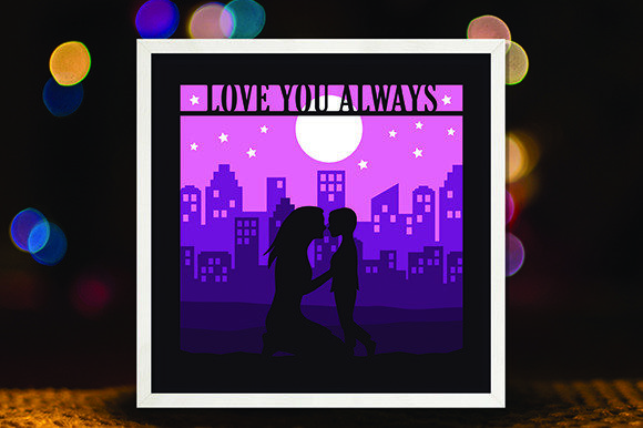 Mother and Son 3D SVG for Shadow Boxes