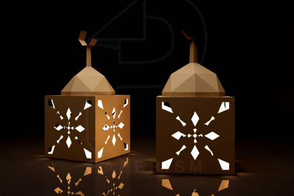 Paper Mosque Lantern: 3D SVG Shapes for Branding