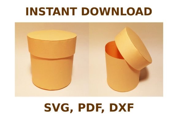 Round Box with Lid Template: 3D SVG Shapes Review