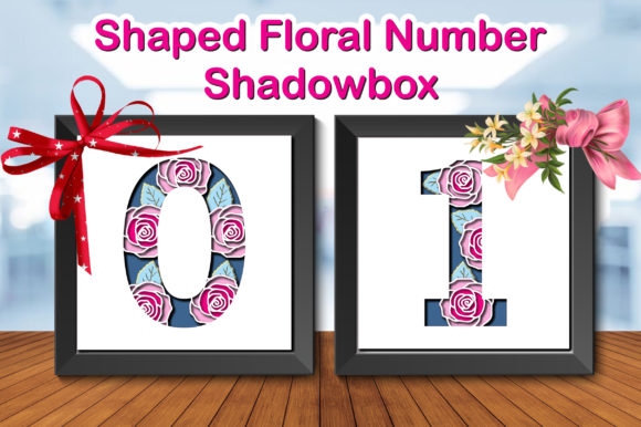 Shaped Floral Number 0-9 Cut File Set Review