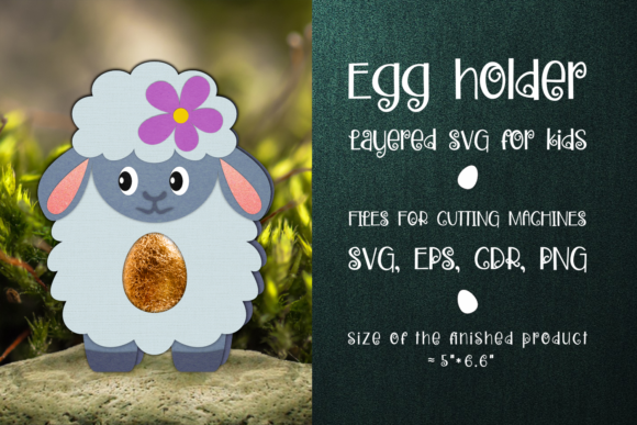 Sheep Chocolate Egg Holder Template: 3D SVG Shapes Review