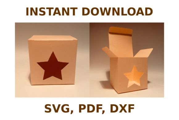 Star Box Template: 3D SVG Shapes for Branding