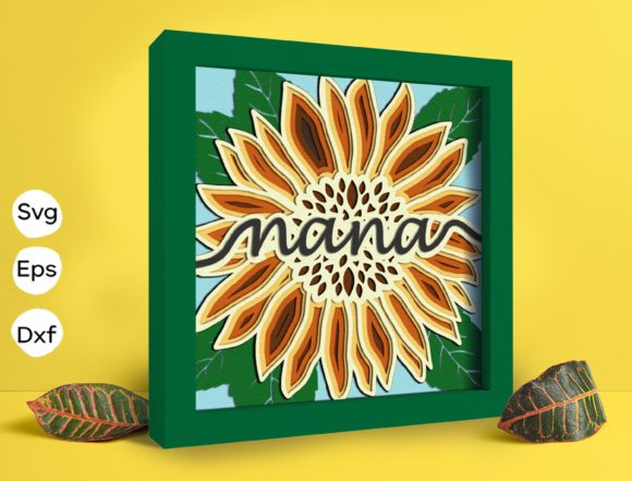 Sunflower Nana Papercut Light Box: 3D SVG Review