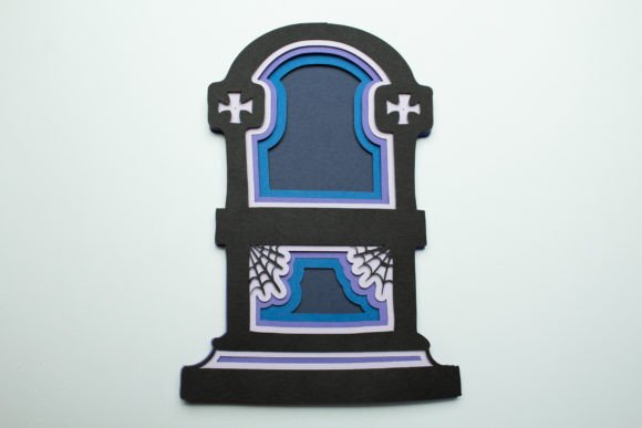 Tombstone Layered Design: 3D SVG for Halloween