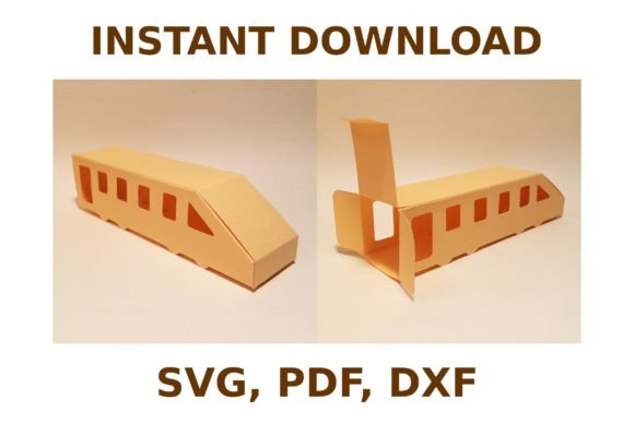 Train Box Template: 3D SVG Shapes for Editorial Content