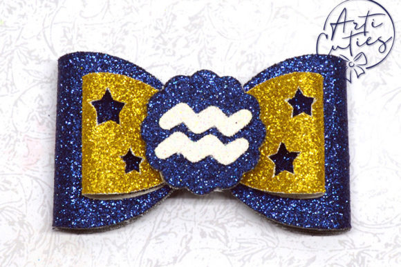 Zodiac Aquarius Bow Template: 3D SVG Shapes Review